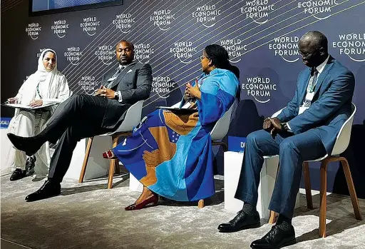  ?? WEF ?? The Republic of Congo’s internatio­nal cooperatio­n minister told a WEF panel Central and West African nations have been seeking stronger ties with Gulf States.