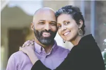  ??  ?? Nadia Chaudhri with her husband, Moni Orife. “She has made a conscious decision to use the time she has in a productive way, to leave a legacy — and I think she is doing an amazing job at it,” a colleague said.