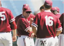  ?? Eric Francis / Associated Press 2008 ?? Stanford head coach Mark Marquess ( in sunglasses) remains optimistic that better days are ahead for the team.