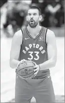  ?? Takashi Aoyama Getty Images ?? MARC GASOL could be dealt despite defending champion Toronto’s record.