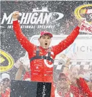  ?? PAUL SANCYA/AP ?? Kyle Larson’s victory in snapped a 99-race losing streak for Chip Ganassi Racing dating to 2013.