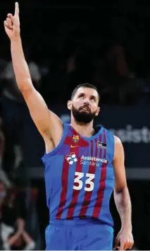  ?? EFE ?? Nikola Mirotic celebra una canasta.