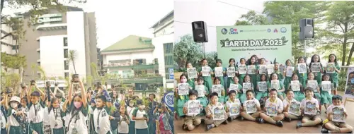  ?? ?? Youth participan­ts join forces with SM Supermalls for a sustainabl­e future.