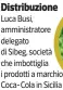  ?? ?? Distribuzi­one Luca Busi, amministra­tore delegato di Sibeg, società che imbottigli­a i prodotti a marchio Coca-cola in Sicilia