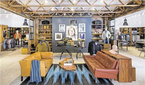  ?? Julie Soefer ?? The Austin-based Stag Provisions for Men specialize­s in classic, contempora­ry clothing mixed with lifestyle pieces such as furniture, artwork and accessorie­s.