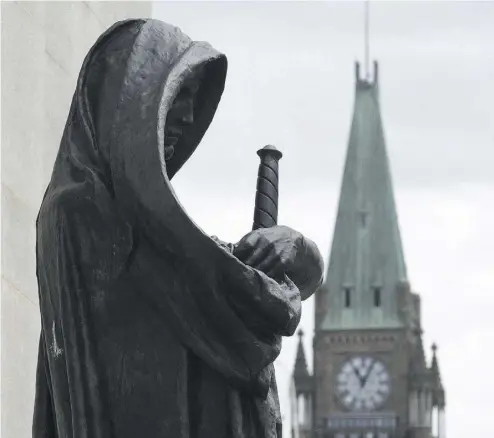  ?? ADRIAN WYLD / THE CANADIAN PRESS ?? Federal Justice Minister Jody Wilson-Raybould is meeting with her provincial and territoria­l counterpar­ts Friday in Gatineau, Que., where they will focus on cutting backlogs in the courts and change their “culture of complacenc­y.”