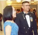  ??  ?? Lt. Gen. Emmanuel Salamat and wife Claire.