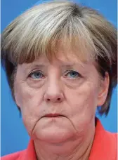  ??  ?? Angela Merkel: Refused to agree an early deal on expats’ rights with Mrs May