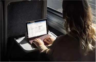  ??  ?? ABOVE Need to get work done on your daily commute? The Microsoft Surface Go might be the answer