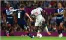  ?? Photograph: Action Plus Sports Images/ Alamy Stock Photo ?? Sadio Mané takes on Joe Allen in Senegal’s draw with Team GB at the 2012 Olympics.