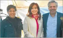  ?? NA ?? 2015-2019: Scioli-Aníbal antes, Alberto -Kicillof hoy.