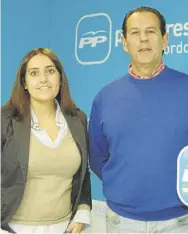  ??  ?? Beatriz Jurado y Rafael Merino tras la rueda de prensa.