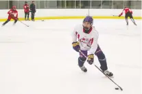  ??  ?? Zane Rowan is shown at the Regina Pats’ rookie camp.