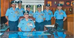  ??  ?? Air Marshal Sanjeev Kapoor takes charge as Commandant of the Air Force Academy on Sunday.