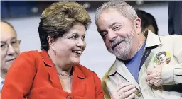  ?? AP ?? In this August 7, 2014, file photo, Brazil’s President Dilma Rousseff and former Brazilian President Luiz Ignacio Lula da Silva attend a Workers Party’s campaign rally in Sao Paulo, Brazil.