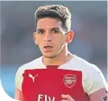  ??  ?? Arsenal’s Lucas Torreira