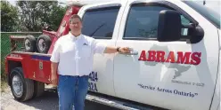  ?? RISHI RAJAN FILE PHOTO FOR THE TORONTO STAR ?? Joey Gagne, president of Abrams Towing Services, says new regulation­s are necessary to improve safety and crack down on predatory business tactics.