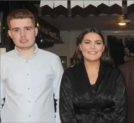  ??  ?? Aidan, Aoibhín, Martin, Aisling and Johnny Connolly at Martin’s 50th birthday party in Oriel Park.