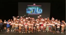  ?? (Photo D.G.) ?? 131 collégiens de la 6e à la 3e se sont engagés activement dans la lutte contre le harcèlemen­t en milieu scolaire.