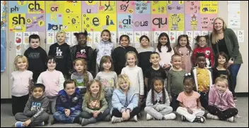  ?? PHOTO BY ANNE MARIE SHARMA ?? Members of Lisa Walker’s kindergart­en class at Valley View Elementary School are (back row, from left) Colt Bragg, Ellis Kelley, Trinity Lodge, Mia Aguilera, Kayla Hernandez Jacobo, Helio Diaz, Renesmee Orozco, Elle Seibert, Jaylene Alvarez andWalker; (middle row) Carter Wilson, Maribel Paul, Xander Padilla Leyva, Norah Gehring, Everly Prindle, Leo Mendez, Mateo Bravo, GoodNews Ojims and Taylie Bilson; and (bottom row) Bottom Row: Ayden Acosta, Cole Crumlish, Kennedy Finney, Caroline Broderius, Sophia Lopez, Milyon Churchill and Emery Helton.