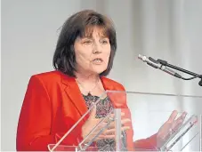  ?? Picture: Sandy McCook. ?? Scottish Health Secretary Jeane Freeman admitted some performanc­e areas were falling short.