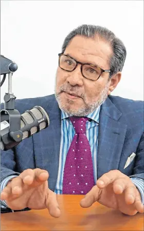  ?? RENÉ FRAGA / EXPRESO ?? Defensa. El abogado de Gráficos Nacionales, Eduardo Carmignian­i.