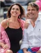  ?? FOTO BELGA ?? Wendy met haar échte man Frans, die ze twaalf jaar geleden dankzij de tv-show leerde kennen.