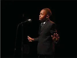  ?? COURTESY PHOTO — HBO ?? Gregory Payton delivering his speech about Dr. Martin Luther King that’s featured on a Feb. 18 HBO documentar­y.