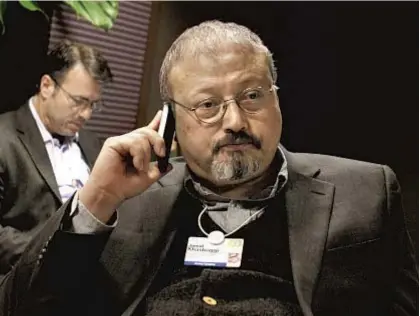  ?? Associated Press ?? Saudi journalist Khashoggi in 2011. MURDERED