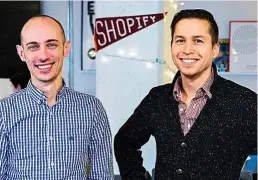  ?? ?? Tobias Lütke y Daniel Weinand, fundadores de Shopify.