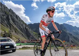  ??  ?? Dan, along with many, experience­d a high level of fatigue during the 2019 Tour