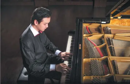  ?? PHOTOS PROVIDED TO CHINA DAILY ?? Pianist Maik Guo, 27, has played music from cartoon series and movies since childhood.