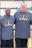  ?? [PHOTO PROVIDED] ?? Former Oklahoma State stars Terry Collins, left, and Bryant Reeves remain best friends 25 years after leading the Cowboys to the Final Four.