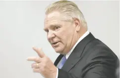  ?? CHRIS YOUNG / THE CANADIAN PRESS ?? Ontario Premier Doug Ford says he always has the backs of correction­al officers.