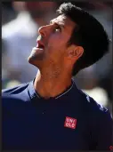  ??  ?? Novak Djokovic is looking to Andre Agassi for answers at Roland Garros