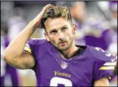  ?? HANNAH FOSLIEN / GETTY IMAGES ?? One class of children still loved the Vikings’ Blair Walsh after he missed a crucial kick, but Minnesota later cut him.