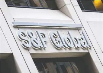  ?? BRENDAN McDERMID/REUTERS FILES ?? S&P Global has shot up to become one of the biggest providers of financial data and analytics with its deal to buy London-based IHS Markit. The deal was announced Monday.