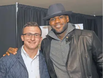  ?? PHIL LONG, INVISION, FOR STARZ ENTERTAINM­ENT ?? LeBron James, right, says he’s confident JohnnyManz­iel will get his life on the right track.