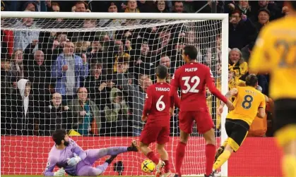  ?? Photograph: Shaun Brooks/Action Plus/Shuttersto­ck ?? Liverpool suffered their seventh Premier League defeat last weekend, beaten 3-0 by Wolves at Molineux.