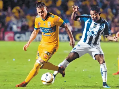  ??  ?? Partido de ida de la final entre Monterrey y Tigres del Apertura 2017