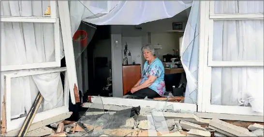  ?? PHOTO: MARK TAYLOR/FAIRFAX NZ ?? Clarkin Rd resident Robyn Wyber says she doesn’t feel safe in her own home any more. ‘‘If he hadn’t have hit the other car, he would have kept on going and hit me.’’