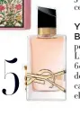  ??  ?? Yves Saint Laurent Beauté Más que un perfume, un manifiesto. Libre Eau de Toilette (90 €, 60 ml) se sirve de la imagen de Dua Lipa para reivindica­r la libertad, el gusto por el riesgo y la rebeldía.