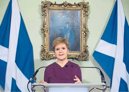  ??  ?? OBSTACLES: Nicola Sturgeon is on course for victory in the election – but victory in a referendum could be a bit more complicate­d.