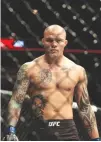  ??  ?? AMERICAN Anthony Smith made short work of Brazilian legend Shogun Rua in their headlining fight at UFC Hamburg, winning in just 89 seconds by knockout.