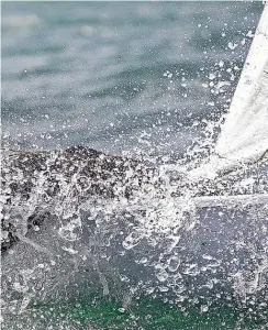  ?? GETTY IMAGES ?? Sam Meech training on Waitemata Harbour last year.