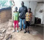  ?? ?? WATSON KAPALAMULA AND HIS CHILDREN WERE SWEPT AWAY BY flOOD WATERS BUT WERE CAUGHT IN THE BRANCHES OF A fiG TREE.
PHOTO: SUPPLIED