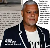  ?? ?? UNDER PRESSURE: Mahmud Kamani