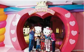  ??  ?? Entrance to Sanrio Hello Kitty Town.