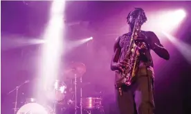  ?? ?? ‘More than a display of herculean stamina’: Shabaka Hutchings leads the Comet Is Coming at the Mill, Birmingham. Photograph: Sonja Horsman/The Observer