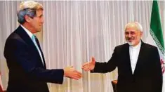  ?? Reuters ?? US Secretary of State John Kerry with five other world powers and Iranian Foreign Minister Mohammad Javad Zarif ironed out the nuclear deal after years of tough negotiatio­ns.